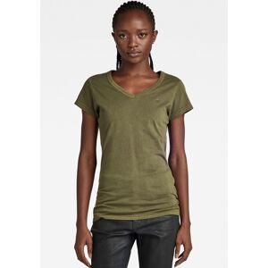 G-Star RAW V-Shirt »Eyben Slim Top«, mit kleinem G-Star RAW Logoprint auf der... dark olive gd Größe L (40)