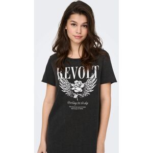 ONLY Shirtkleid »ONLLUCY LIFE DRESS S/S JRS NOOS« Black Print:REVOLT Größe XL (42)