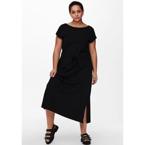 ONLY CARMAKOMA Maxikleid »CARAPRIL LIFE SS STRING MAXI DRESS« schwarz Größe M (46/48)