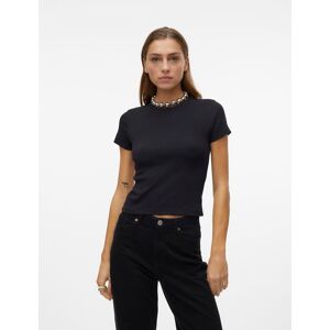 Vero Moda Rundhalsshirt »VMCHLOE SS SHORT TOP JRS NOOS« Black Größe XS (34)