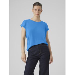 Vero Moda Rundhalsshirt »VMAVA PLAIN SS TOP GAJRS NOOS« Ibiza Blue Größe M (38)