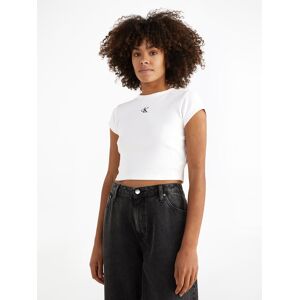 Calvin Klein Jeans T-Shirt »CK RIB BABY TEE« weiss Größe XL (42)