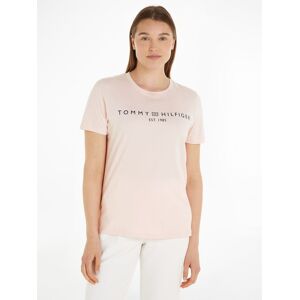 T-Shirt »REG CORP LOGO C-NK SS«, mit Tommy Hilfiger... rose Größe S (36)