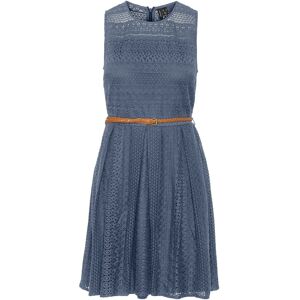 Vero Moda Minikleid »VMHONEY LACE S/L O-NECK SHORT DRESS WVN« China Blue Größe L (40)