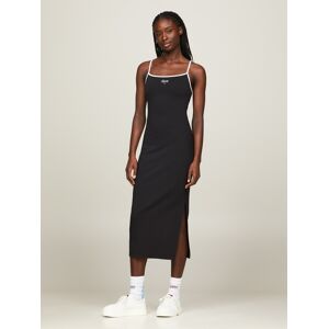 Tommy Jeans Spaghettikleid »TJW TONAL SCRIPT MIDI DRESS«, mit Tommy Jeans... Black Größe XS (34)