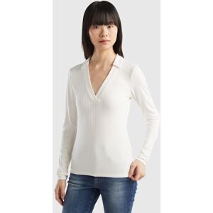 United Colors of Benetton Langarmshirt beige Größe S (36)