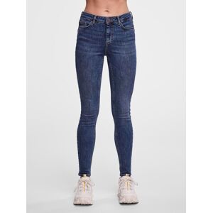 pieces Skinny-fit-Jeans »PCDELLY SKN MW MB184 NOOS BC« Medium Blue Denim Größe XS (34)