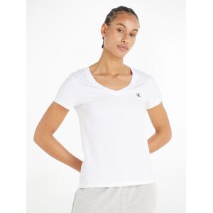 Calvin Klein Jeans V-Shirt »CK EMBROIDERY STRETCH V-NECK«, (1 tlg.), mit... BRIGHT WHITE Größe XL (42)