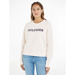 Tommy Hilfiger Sweatshirt »REG MONOTYPE EMB SWEATSHIRT«, mit markanter... Weathered_White Größe XXL (44)