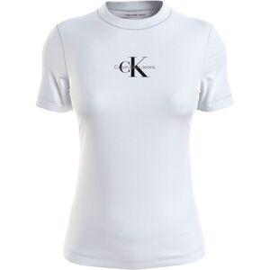 Calvin Klein Jeans Plus T-Shirt »PLUS MONOLOGO SLIM FIT TEE« Bright White Größe XXXL (46)