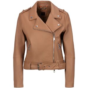 Boss ORANGE Lederjacke »C_Sameli«, mit Ziergürtel Light/Pastel Brown236 Größe 36