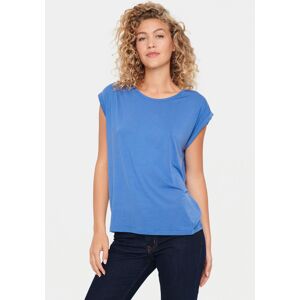 Saint Tropez Kurzarmshirt »U1520, AdeliaSZ T-Shirt« Dutch Blue Größe L (40)
