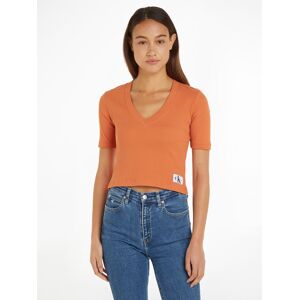 Calvin Klein Jeans V-Shirt orange Größe XL (42)