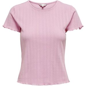 ONLY Kurzarmshirt »ONLCARLOTTA S/S TOP JRS NOOS« Bonbon Größe XS (34)