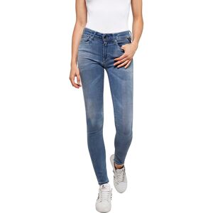 Replay Skinny-fit-Jeans »Luzien«, POWERSTRETCH - Used-Style medium blue Größe 30