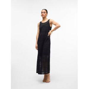 Vero Moda Spitzenkleid »VMHONEY LACE SL 7/8 DRESS WVN« Black Größe S (36)