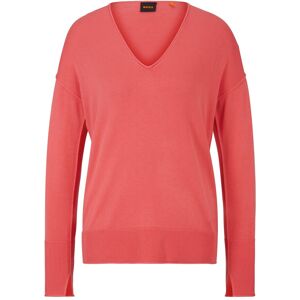 Boss ORANGE Strickpullover »C_Freno Premium Damenmode«, mit Ziernaht Bright pink Größe M (38)