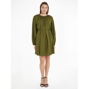 Tommy Hilfiger Blusenkleid »TEXTURED MODAL SHORT DRESS«, mit Taillenbund Putting Green Größe 38