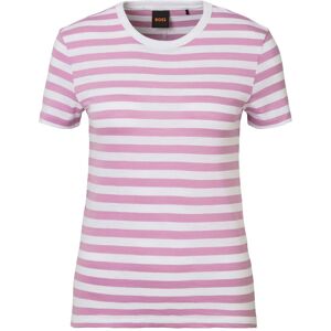 Boss ORANGE T-Shirt »C_Esla_Striped Premium Damenmode«, im gestreiften Design Open Purple546 Größe S (36)