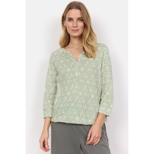 soyaconcept Langarmshirt »SC-FELICITY AOP 466« 7373C GREEN COMBI Größe S (36)