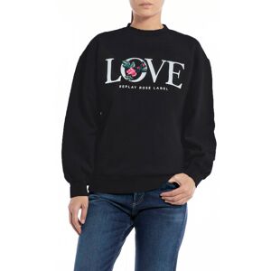 Replay Sweatshirt black Größe S