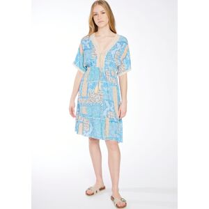 HaILY’S Sommerkleid »SH V DR Si44ona«, sommerlich bunter Print 7175 blue div Größe XS (34)