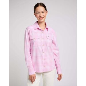 Lee® Langarmbluse »LEE Hemden Regular Western Shirt« Rosa Größe L