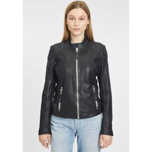 Gipsy Lederjacke »GWFinja W23 RF«, mit Kapuze, mit Schnüren am Kragen black Größe M