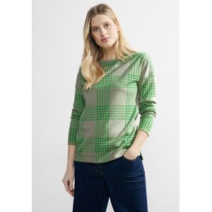 Cecil Langarmshirt, mit Rundhalsausschnitt celery green Größe XL (44)