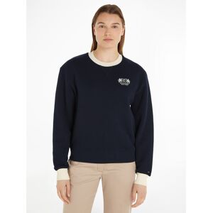 Tommy Hilfiger Sweatshirt »REG C-NK CREST 85 SWEATSHIRT«, mit Logostickerei Desert_Sky Größe M (38)