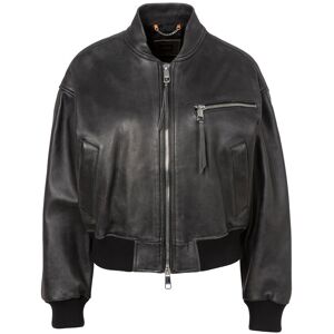 Boss ORANGE Lederjacke »C_Sayura Premium Damenmode«, mit Brusttasche Black001 Größe 38