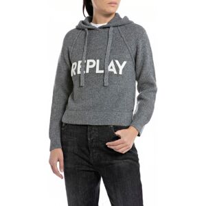 Replay Strickpullover iron melange Größe M