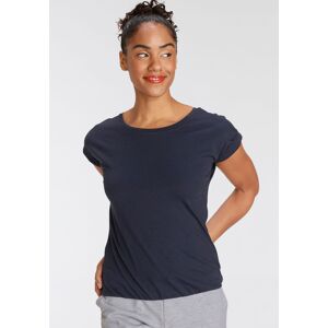 Flashlights T-Shirt, mit überschnittenen Schultern & kleinem Ärmelaufschlag marine Größe 32/34