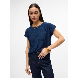 Vero Moda Kurzarmshirt »VMTASSA SS TOP JRS GA« Navy Blazer Größe XL (42)