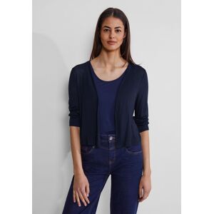 STREET ONE Shirtjacke, in Flammgarn-Optik deep blue Größe 36