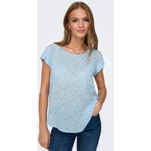 ONLY Shirtbluse »ONLVIC S/S AOP TOP NOOS PTM«, mit Print Clear Sky Größe 34 (XS)