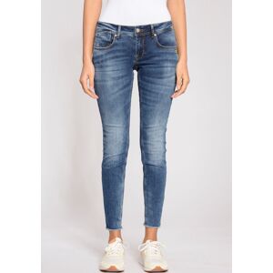 GANG Skinny-fit-Jeans »94 Faye Cropped« mid blue authentic Größe 30