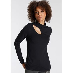 Bruno Banani Langarmshirt, mit sexy Cut-out schwarz Größe 34