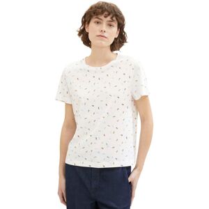 TOM TAILOR Print-Shirt, mit Allover-Print offwhite mutlicolor minimal Größe M