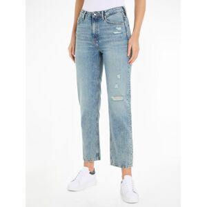 Tommy Hilfiger Straight-Jeans »CLASSIC STRAIGHT HW A MIO WRN«, mit Logostickerei Mio Größe 28