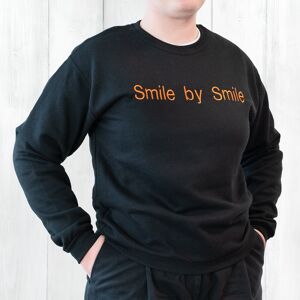 smartphoto Pullover bestickt Unisex Schwarz L