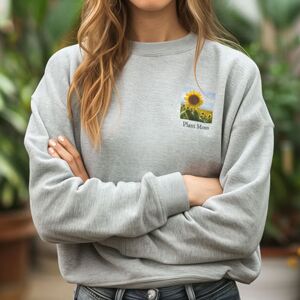 smartphoto Sweatshirt Unisex Grau gesprenkelt L für den Mann oder Freund