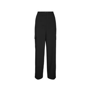 Vero Moda - Cargohose, Regular Fit, Für Damen, Black, Größe L32/w42