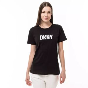 Donna Karan New York - T-Shirt, Kurzarm, Für Damen, Zweifarbig Größe Xs