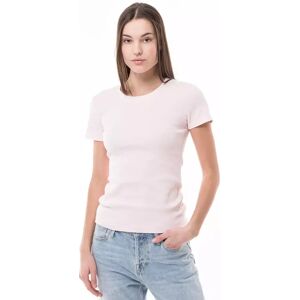 Manor Woman - T-Shirt, Rundhals, Kurzarm, Für Damen, Rosa, Größe M