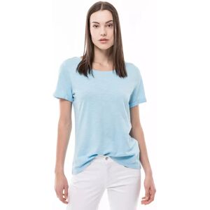 Manor Woman - T-Shirt, Rundhals, Kurzarm, Für Damen, Himmelblau, Größe S