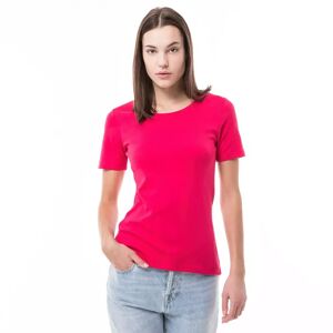 Manor Woman - T-Shirt, Rundhals, Kurzarm, Für Damen, Fuchsia, Größe Xl