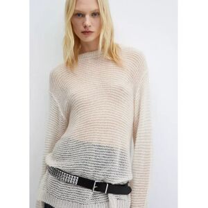 Mango - Pullover, Für Damen, Café Größe Xs