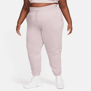 Nike Sportswear Phoenix FleeceOversize-Trainingshose mit hohem Taillenbund für Damen (große Größe) - Lila - 2X