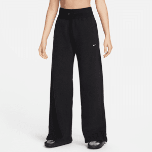Nike Sportswear Phoenix Plush weiche Fleece Damen-Trainingshose mit hohem Taillenbund und weitem Bein - Schwarz - XS (EU 32-34)